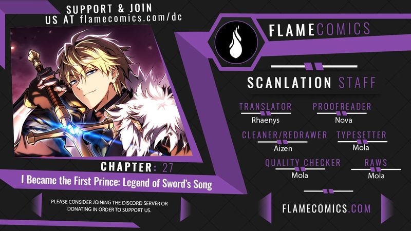 I Became the First Prince: Legend of Sword’s Song - Chapter 27 Page 1