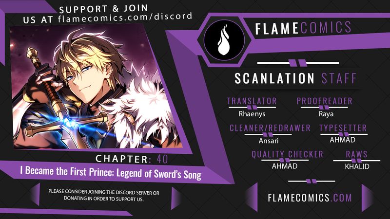 I Became the First Prince: Legend of Sword’s Song - Chapter 40 Page 1