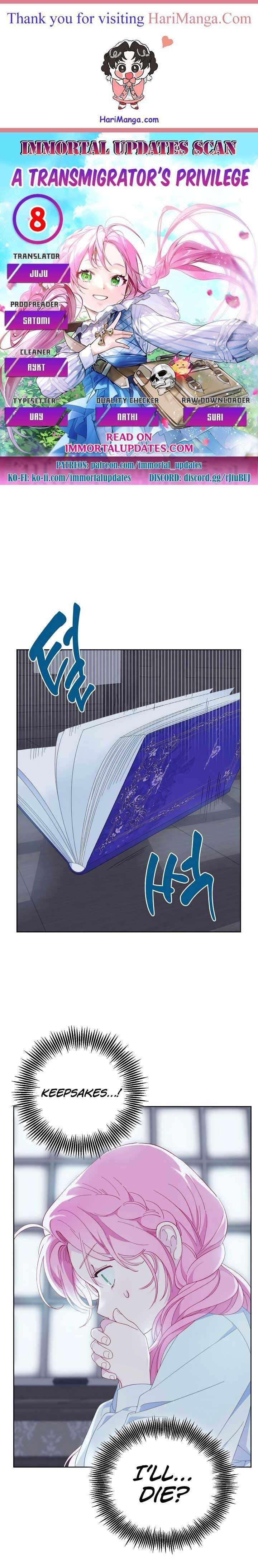 A Transmigrator's Privilege - Chapter 8 Page 1